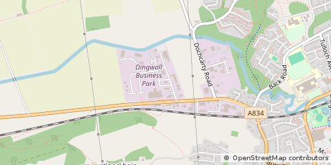 Map of Dingwall, Ross-Shire