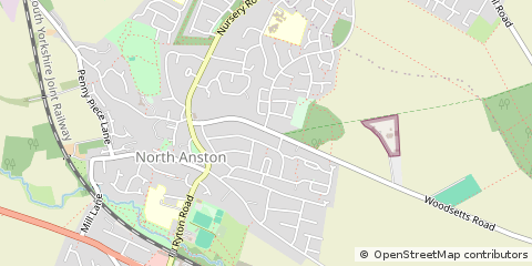 Map of Sheffield, South Yorkshire