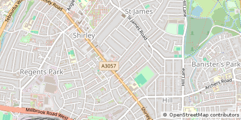 Map of Southampton, Hampshire