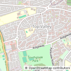 Map of Nottingham, Nottinghamshire