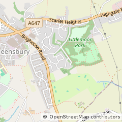 Map of Bradford, West Yorkshire
