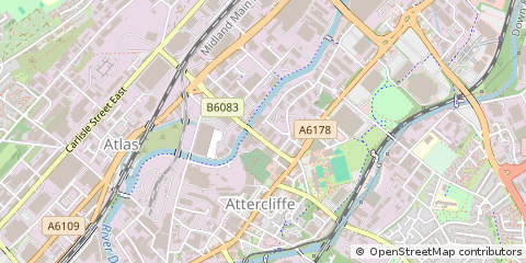 Map of Sheffield