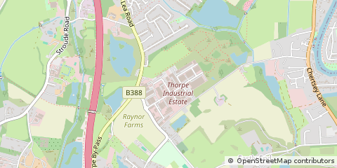 Map of Egham, Surrey