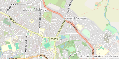 Map of Swadlincote