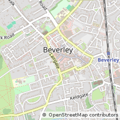 Map of Beverley, North Humberside