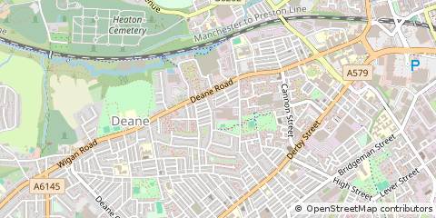 Map of Bolton, Lancashire