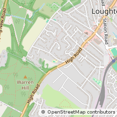 Map of Loughton, Essex