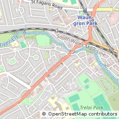 Map of Caerdydd