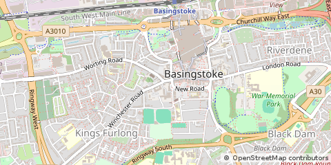 Map of Basingstoke, Hampshire