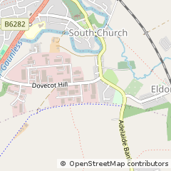 Map of Bishop Auckland, County Durham