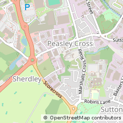 Map of ST Helens, Merseyside