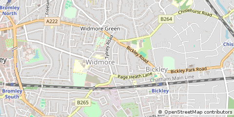 Map of Bromley, Kent