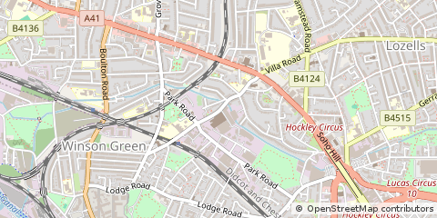Map of Birmingham, West Midlands