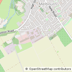 Map of Melbourn, Hertfordshire