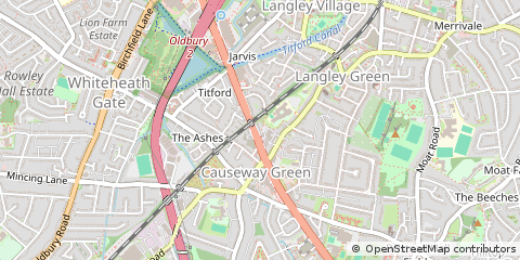 Map of Oldbury, West Midlands