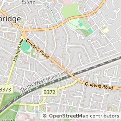 Map of Weybridge, Surrey