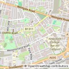 Map of Newcastle Upon Tyne