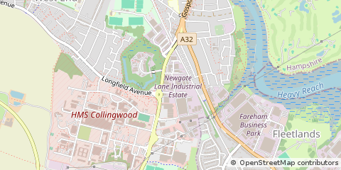 Map of Fareham, Hampshire