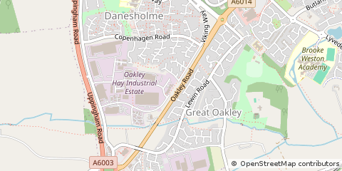 Map of Corby, Northants