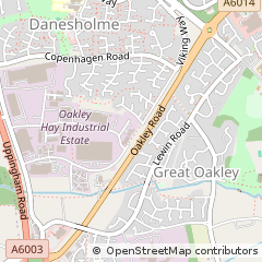 Map of Corby, Northants