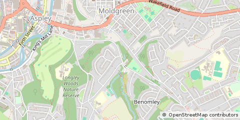 Map of Huddersfield