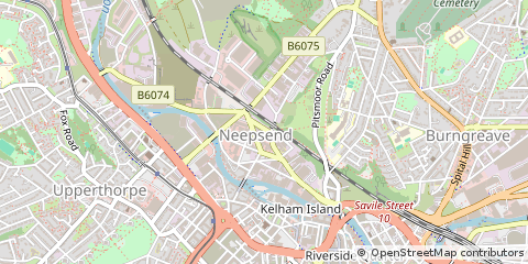 Map of South Yorkshire