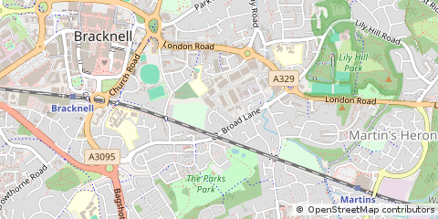 Map of Bracknell