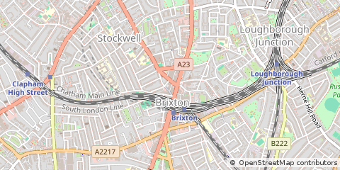 Map of Brixton, London