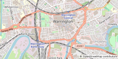 Map of Warrington