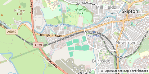 Map of Skipton, North Yorkshire
