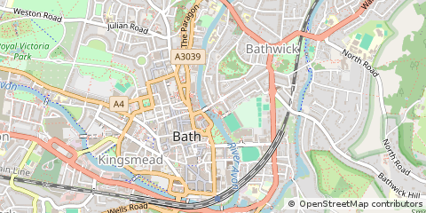 Map of Bath, Somerset