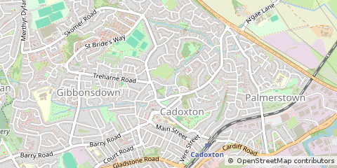 Map of Barry, South Glamorgan