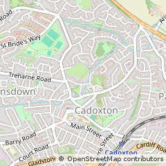 Map of Barry, South Glamorgan