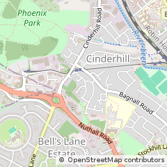 Map of Nottingham, Nottinghamshire