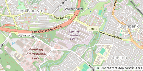 Map of South Lanarkshire