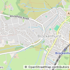 Map of Brockenhurst, Hampshire