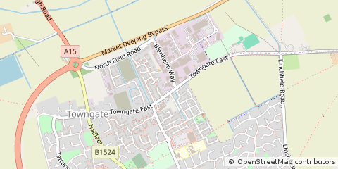 Map of Peterborough, Cambs