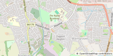 Map of Ripley, Derbyshire