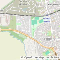 Map of Stockton-on-Tees, Cleveland