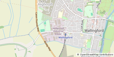 Map of Wallingford, Oxfordshire