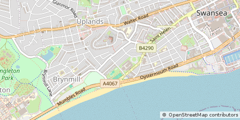 Map of Swansea