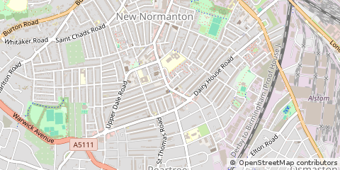 Map of Derby, Derbyshire