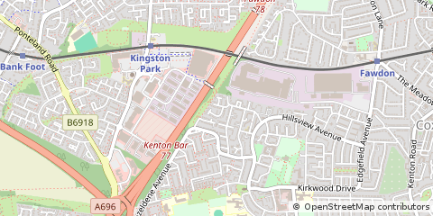 Map of Newcastle Upon Tyne