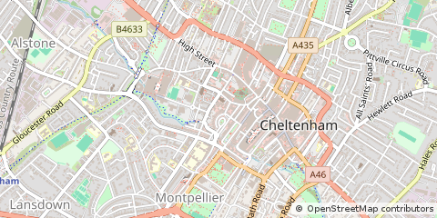 Map of Cheltenham