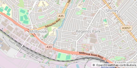 Map of Stanton Road, Southampton