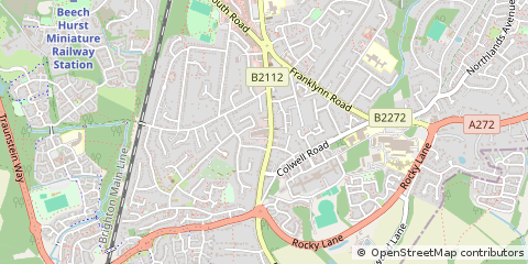 Map of Haywards Heath, West Sussex