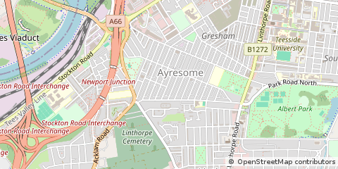 Map of Middlesbrough
