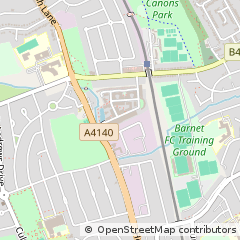 Map of Stanmore, Middlesex