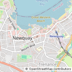 Map of Newquay, Cornwall