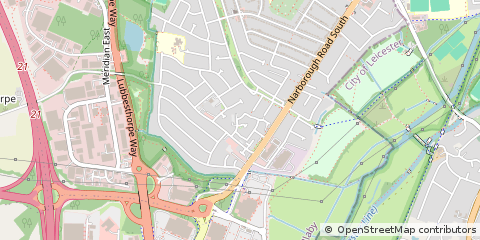 Map of Leicester